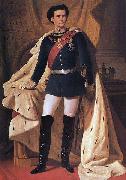 Ferdinand von Piloty King Ludwig II of Bavaria in generals' uniform and coronation robe France oil painting artist